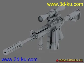 3D打印模型看看我的m4a1的图片