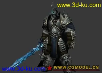 魔兽世界巫妖王阿尔萨斯模型的图片