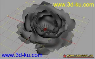 牡丹模型带材质的图片
