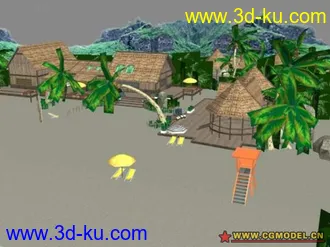 3D打印模型游戏场景-沙滩的图片