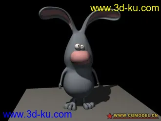 3D打印模型MAYA2008做的卡通小兔子，我指教的图片