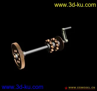 3D打印模型齿轮传动的图片