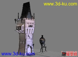 3D打印模型每日更新.第四话.破旧的塔楼..请多多指教的图片