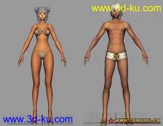 maya檔，遊戲人物模型，佈線很漂亮的图片