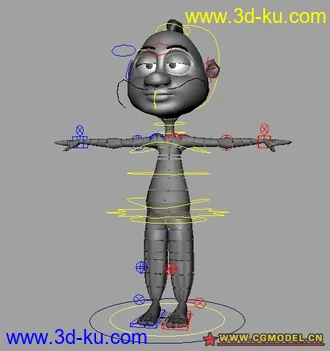 3D打印模型不错的测试小人的图片