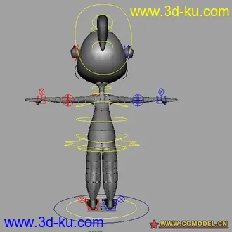3D打印模型不错的测试小人的图片