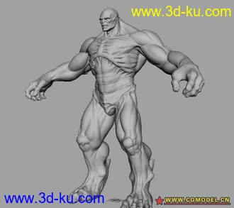 3D打印模型怪物绿巨人的图片