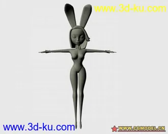 3D打印模型兔女郎的图片