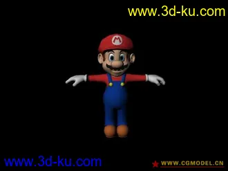 超级玛丽 MAYA 模型！的图片