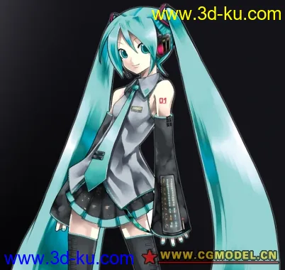 初音MM低精模型的图片1