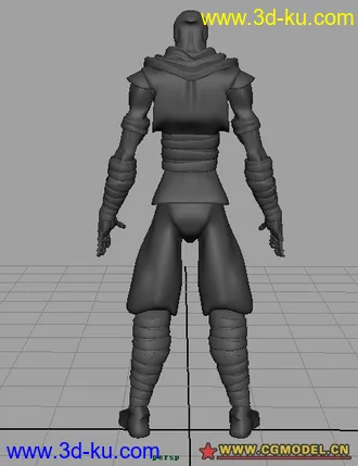 3D打印模型忍者带骨骼。很拉风~的图片