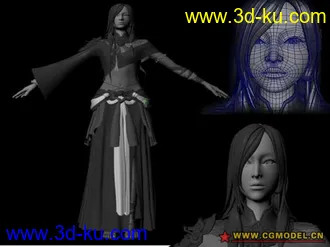 3D打印模型古代神话美女的图片