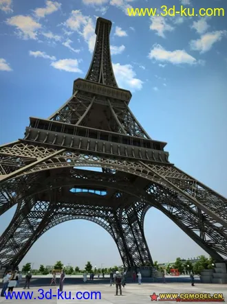 3D打印模型埃菲尔铁塔（修正版）的图片