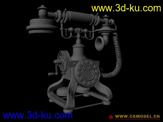 老式电话模型的图片