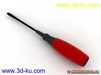 3D打印模型一字螺丝刀的图片