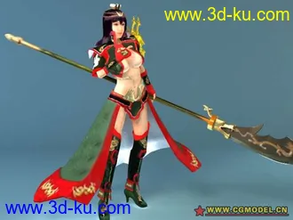 3D打印模型女三国关羽的图片