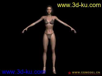 3D打印模型漂亮女人（有细节）的图片