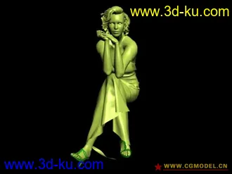 3D打印模型漂亮女人（有细节）的图片