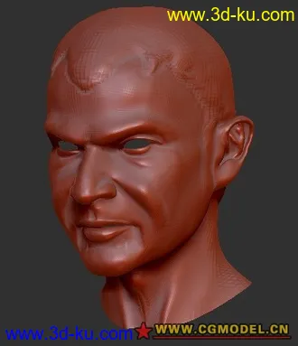 3D打印模型男人人头建模的图片