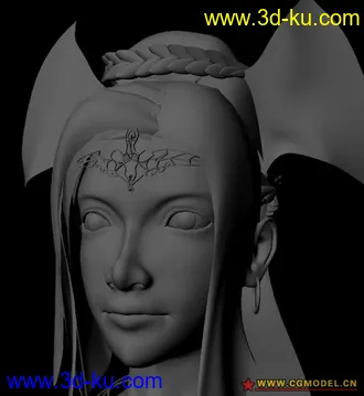 3D打印模型女孩的图片