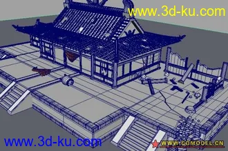 3D打印模型游戏里的古代废墟宫殿。。。很实用的的图片