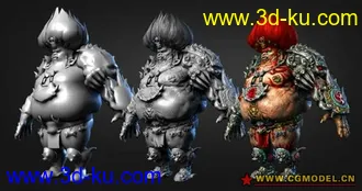 3D打印模型次世代原创角色的图片