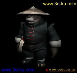 3D打印模型功夫熊猫~换了身衣服的图片