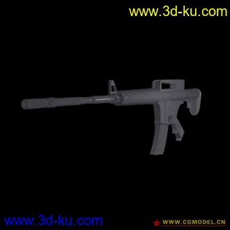 3D打印模型小妹新做的一把枪。。。我的第二个高模，希望大家多支持~的图片