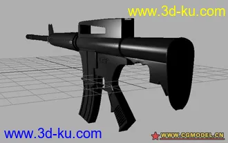 3D打印模型小妹新做的一把枪。。。我的第二个高模，希望大家多支持~的图片