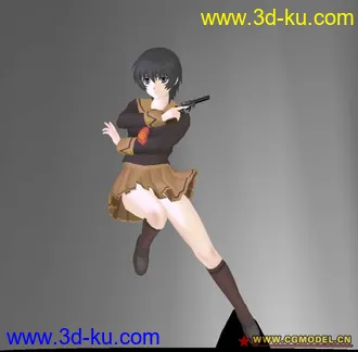 3D打印模型日式美少女的图片