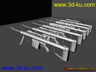 3D打印模型菜鸟也做巴雷特M82的图片