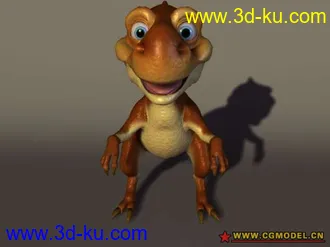 3D打印模型原创冰河世纪小恐龙（无牙齿）的图片