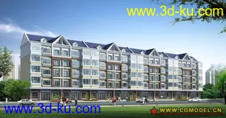 3D打印模型一个不错的住宅的图片