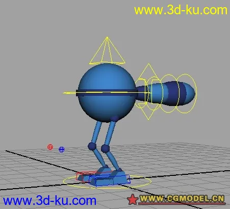 动画训练基础模型【跟随】 -- 带尾巴的小球的图片1