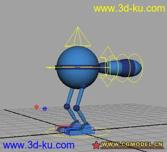 动画训练基础模型【跟随】 -- 带尾巴的小球的图片