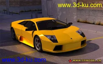 3D打印模型兰博基尼 蝙蝠 跑车场景的图片