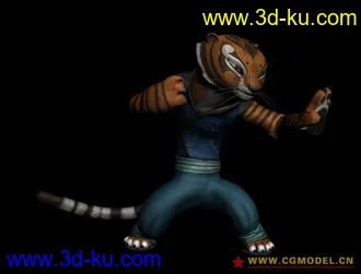 再传个功夫熊猫里的模型~~~老虎的图片