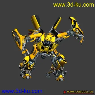 大黄蜂模型加贴图的图片