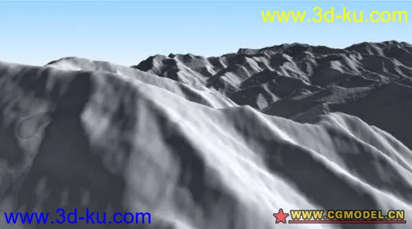 高原雪山地形模型的图片1