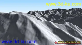 3D打印模型高原雪山地形的图片