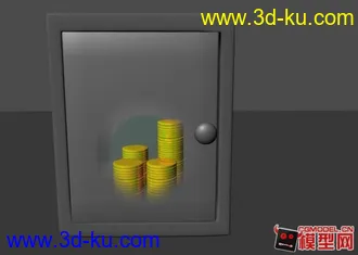 3D打印模型MAYA属性连接灯光控制物体透明实例保险箱的图片