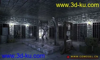 3D打印模型破舊牢房刑場的图片