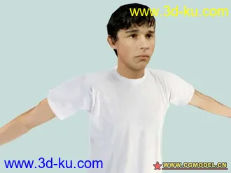 3D打印模型少男的图片