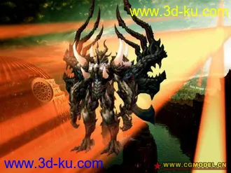 3D打印模型高模转低模 吐血力荐_魔神降世 带灯光的图片