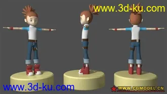 3D打印模型卡通角色---牧野留姬(数码暴龙3)的图片