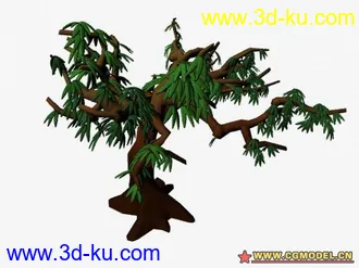 3D打印模型三棵树的图片