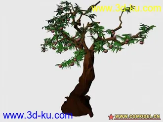 3D打印模型三棵树的图片