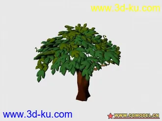 3D打印模型三棵树的图片