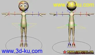 动画练习模型小人的图片