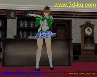 数码少女人物+场景模型下载的图片